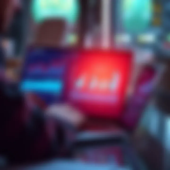 A person examining financial charts and graphs on a laptop, symbolizing investment strategy and market analysis.