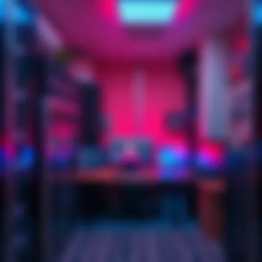 A home data center featuring computer servers and networking equipment in a cozy room.