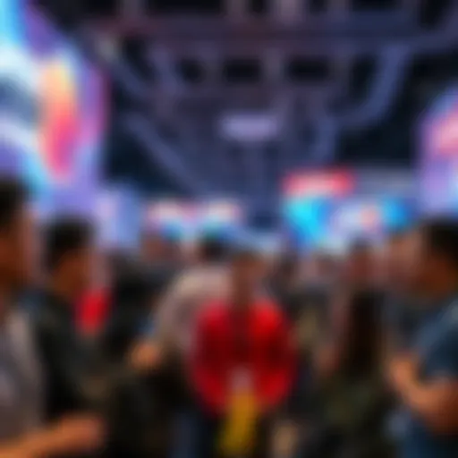 A diverse group of people engaged in discussions at the Hong Kong Web3 Festival, showcasing vibrant networking and technology talks.