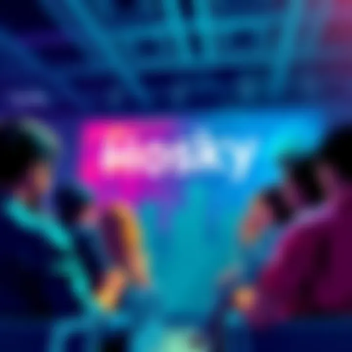 People discussing the Hosky token, showcasing opinions and concerns in a community forum setting.