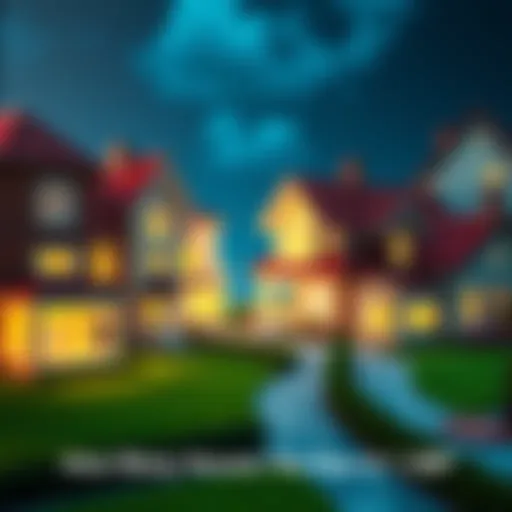 A visual comparison of houses symbolizing potential purchases with one XRP in the real estate market.