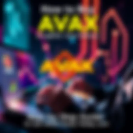 A person using a laptop to purchase AVAX cryptocurrency online