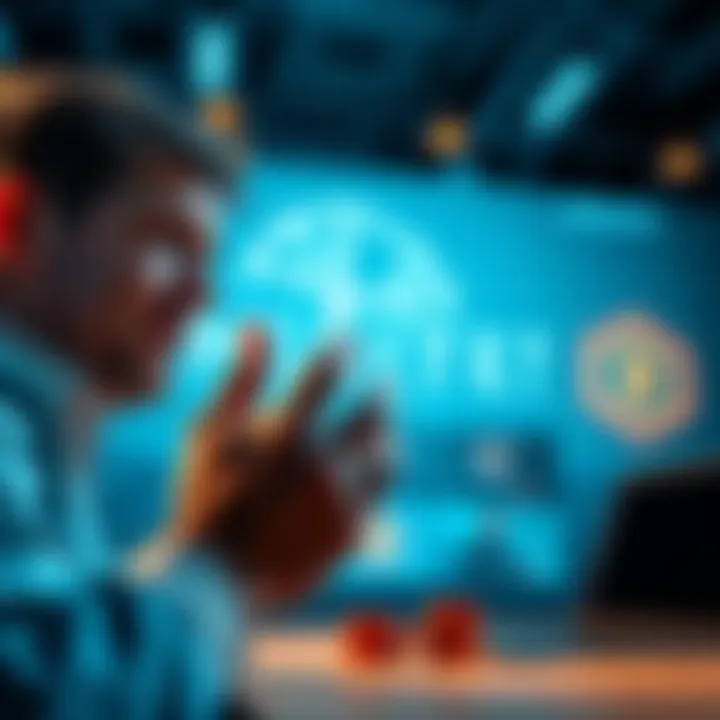 HSUITE's owner expressing concerns about Hedera's governance and revenue, with images of Hedera's logo and HBAR tokens in the background