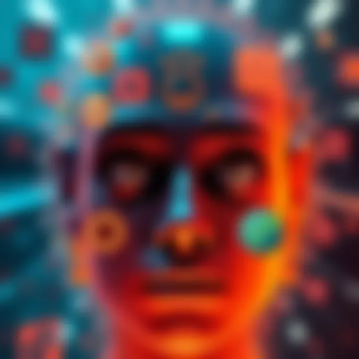 Representation of human senses A graphic showing illustrations of eyes, ears, mouth, and nose, symbolizing human senses