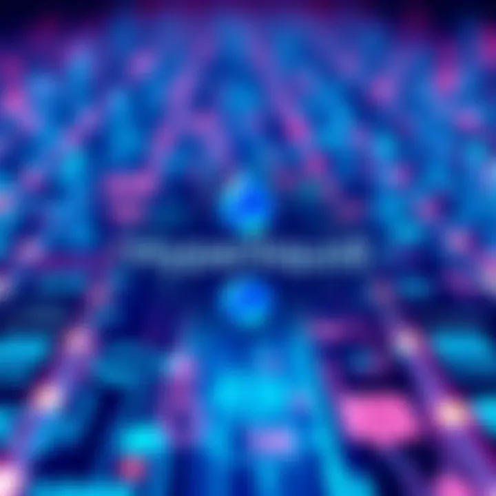 Hyperliquid logo with blockchain background A visual representation of the Hyperliquid logo over a stylized blockchain background, symbolizing onchain utility.