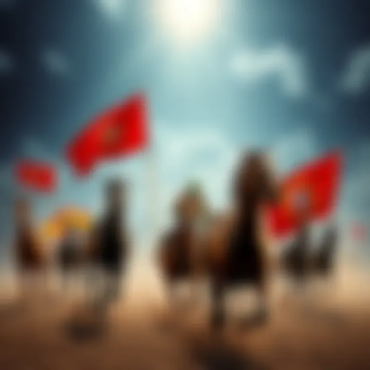 A dramatic scene depicting the Iberian Derby with flags of Spain and Portugal, representing the intense competition for the $135K prize.