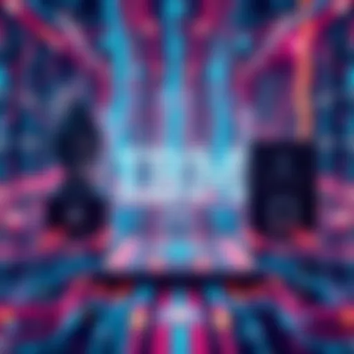 A visual representation of IBM's quantum processor linked to the Ethereum Virtual Machine, illustrating quantum computing and blockchain technology integration.
