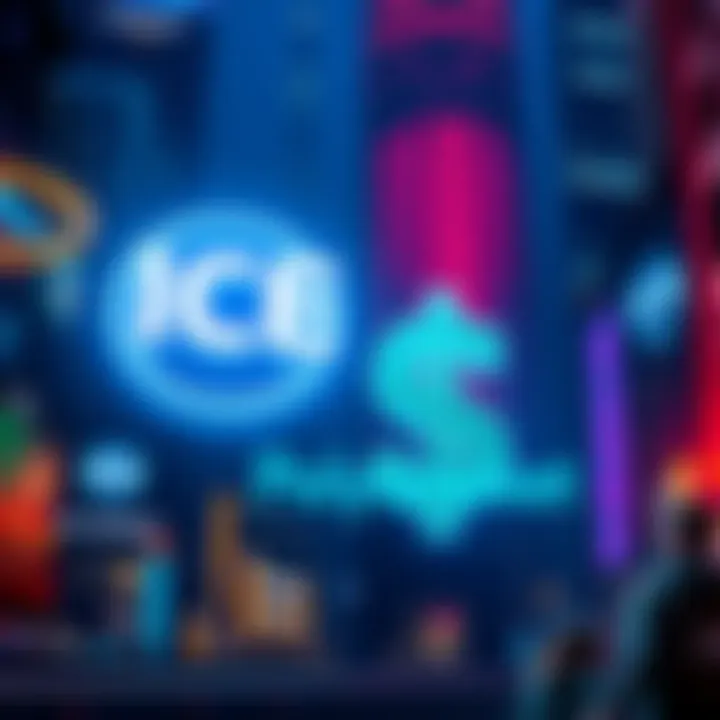 Intercontinental Exchange logo and Polymarket logo with a cash symbol representing their $600 million investment.