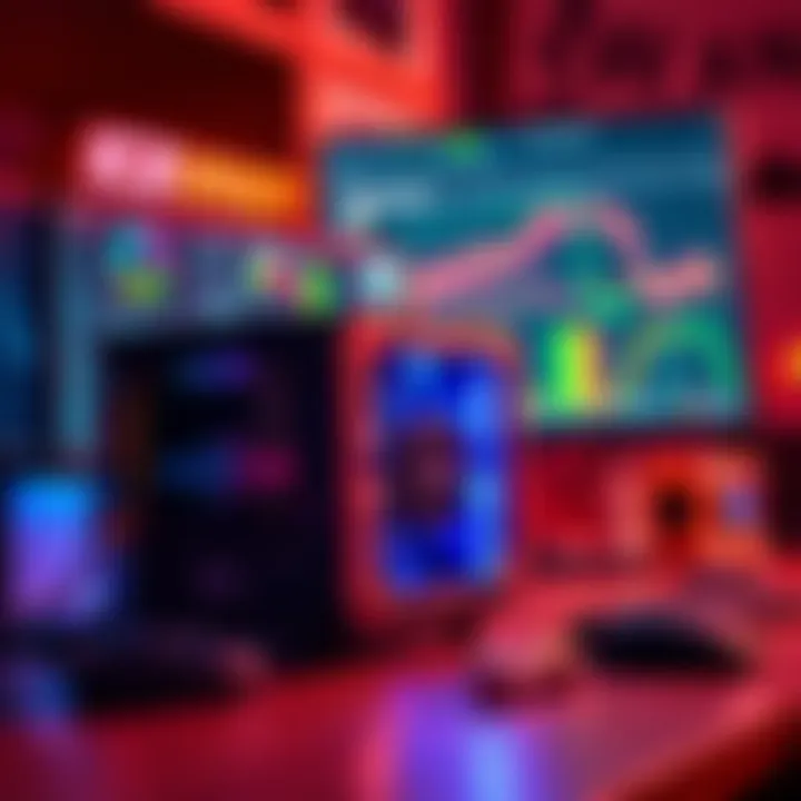 A close-up of the ICERIVER KAS KS0 Pro 200GH/S Special Edition mining machine on a desk with mining software displayed on a computer screen.