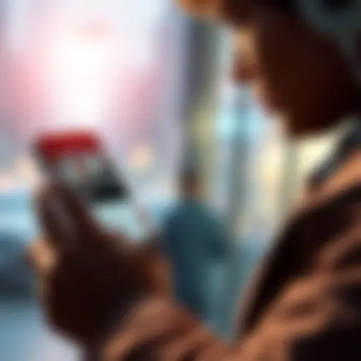 A person reading an urgent news notification on a smartphone