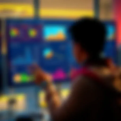 A person interacts with a website showing charts that display inflation's effect on savings and Bitcoin's importance.