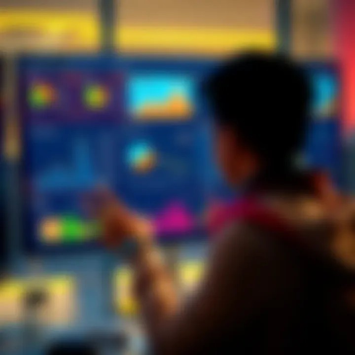 A person interacts with a website showing charts that display inflation's effect on savings and Bitcoin's importance.