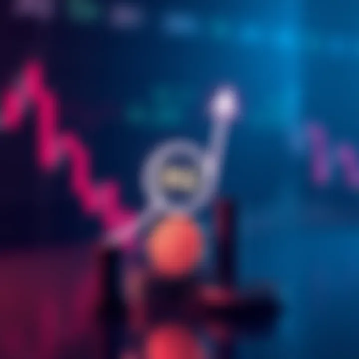 Graphic showing Injective's growth initiative with upward arrows and INJ coin symbol against a declining price chart background.