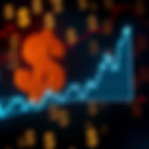 A graph showing significant profit on Polymarket linked to insider trading before a U.S. strike on Iran, with dollar signs in the background.