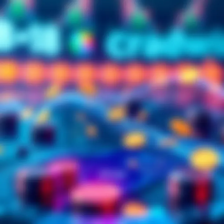 A graphic showing instant crypto swaps with digital coins moving seamlessly without exchanges, showcasing a user-friendly interface.