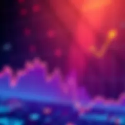 A graph showing fluctuating interest rates over time and their effect on digital asset investments