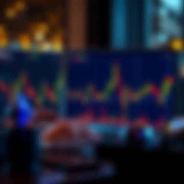 A person analyzing Bitcoin and Ethereum price charts on a laptop, symbolizing long-term investment strategy.