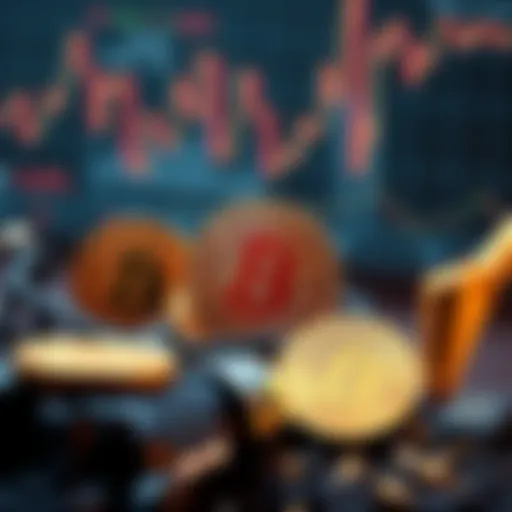 A visual representation of Bitcoin alongside AI stocks, gold, and oil, highlighting investment choices in today's market