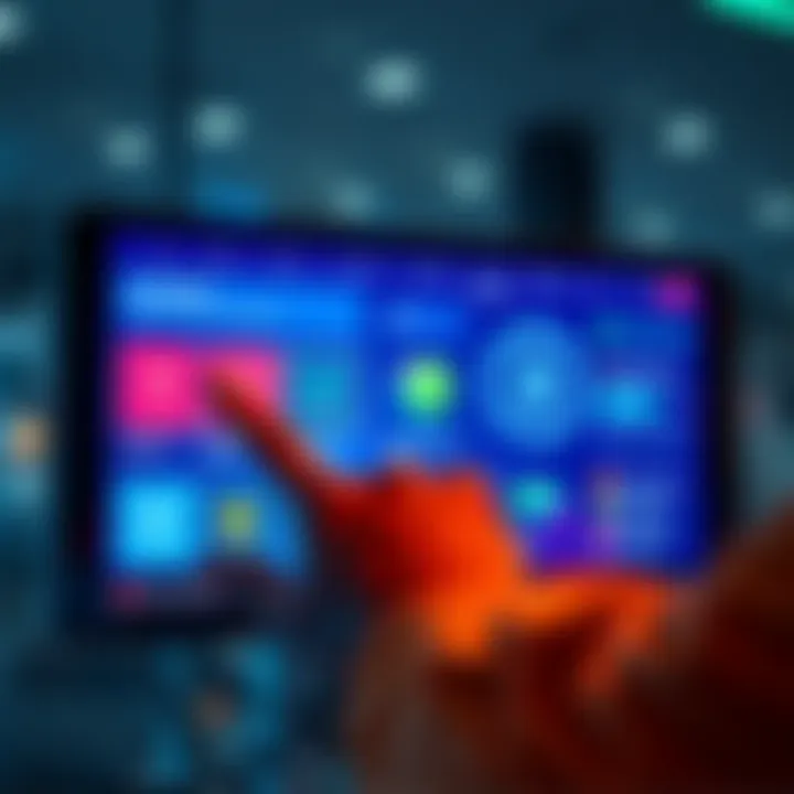 A person examining a digital screen displaying token options and safety features for launchpads