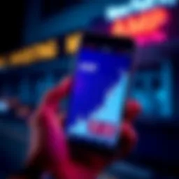 A person holding a smartphone displaying a stock chart with upward trends, representing the investment potential of AMP