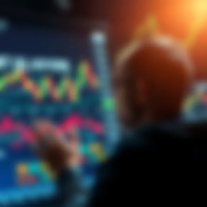 A person looking at stock charts and cryptocurrency symbols, pondering investment decisions related to HYPE after Circle and Coinbase news.