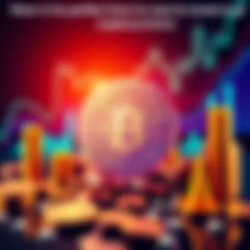 A graphic showing a growing investment trend in Pi cryptocurrency with coins and graphs