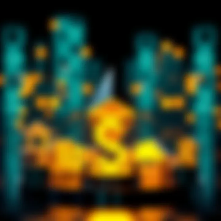 Investing in Property Tokens A graphic showing Ethereum logo with real estate symbols like a house and dollar signs, representing property tokenization