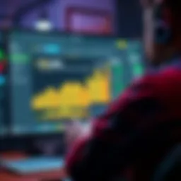 A person viewing their Kraken account with a focus on staking Solana, displaying graphs and returns on the screen