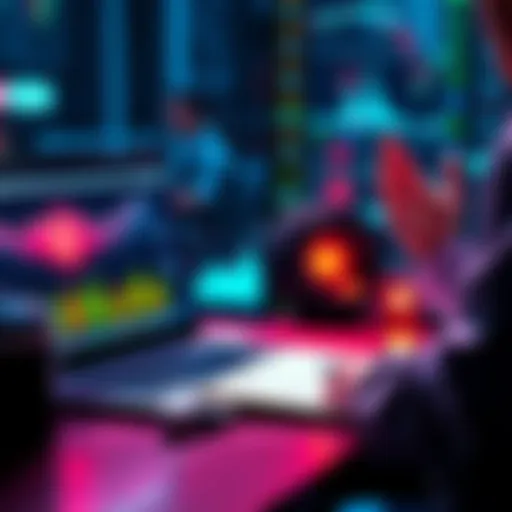 Person analyzing investment charts with a laptop and notepad, celebrating reaching average investment below 100K