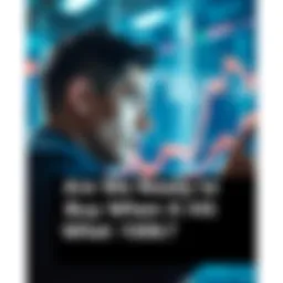 A person looking at a financial market chart with a focused expression, symbolizing preparation for investing as prices approach 100k.