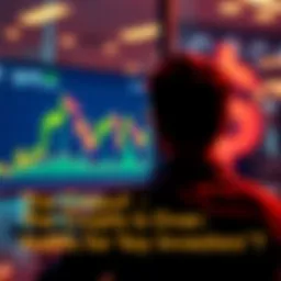 A person looking at a stock market graph on a screen while a digital currency symbol fades in the background, symbolizing the transition from crypto to traditional investments.