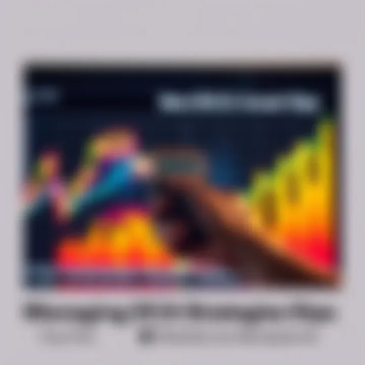 A graph showing a downward trend in the stock market with a hand holding a calculator, symbolizing financial planning and investment decisions.