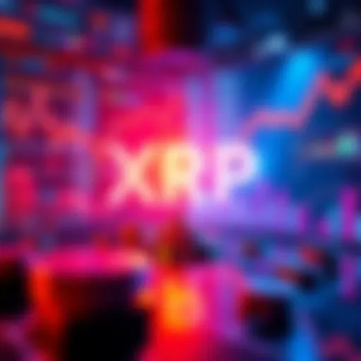 A comparison of direct XRP investment and XRP ETFs with financial charts and graphs