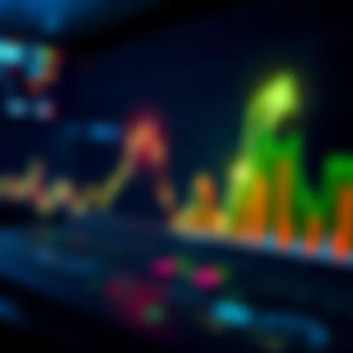 A graph showing a market dip with potential investment opportunities highlighted