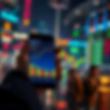 A person holding a smartphone displaying cryptocurrency charts and investment options, contemplating XRP and alternatives.