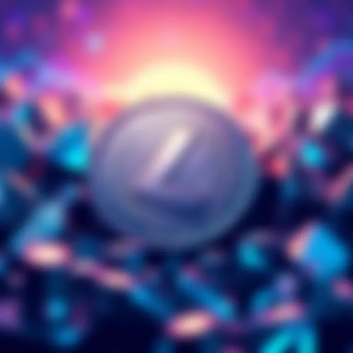 A conceptual illustration symbolizing cryptocurrency investment with a focus on Litecoin