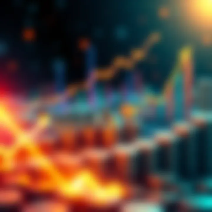 A visual representation of investment growth, featuring charts and HBAR logos, symbolizing financial success by 2030.