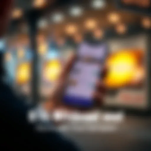 A person holding a smartphone displaying investment options, inviting others to share their thoughts on gains from a recent withdrawal.