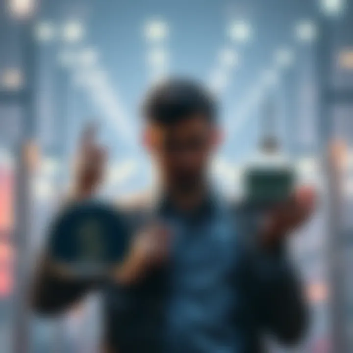 A person weighing investment losses against multiple job offers in a thoughtful manner.