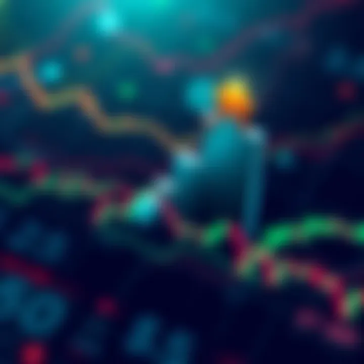 Strategic Investment Opportunities During Market Dips An upward trend graph emerging from a downward market chart, symbolizing resilience and strategic investment choices.