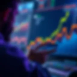 Investment Opportunity A person analyzing financial charts with upward trends, representing a good time to invest.