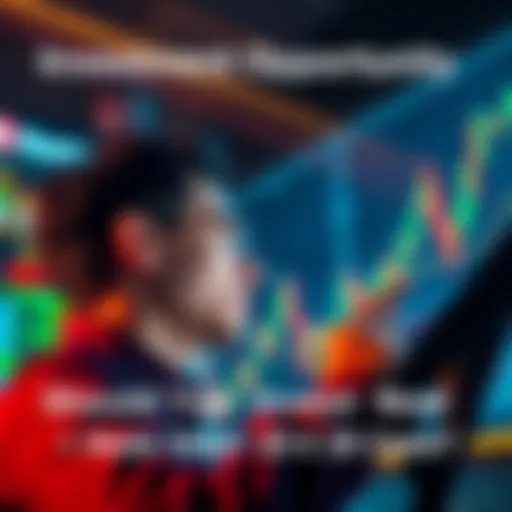 A person looking at a stock chart with a hopeful expression, considering an investment strategy.