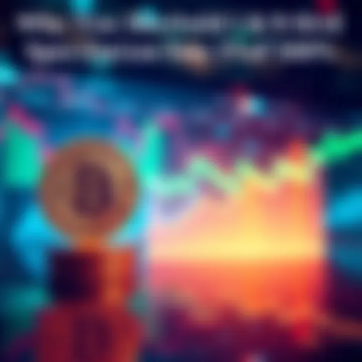 A visual representation of a balanced investment portfolio, showing 95% in Bitcoin and 5% in S&P 500, with graphs indicating stability and growth.