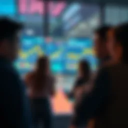 People discussing their experiences with investments from May 2021, showing charts and graphs on a screen.