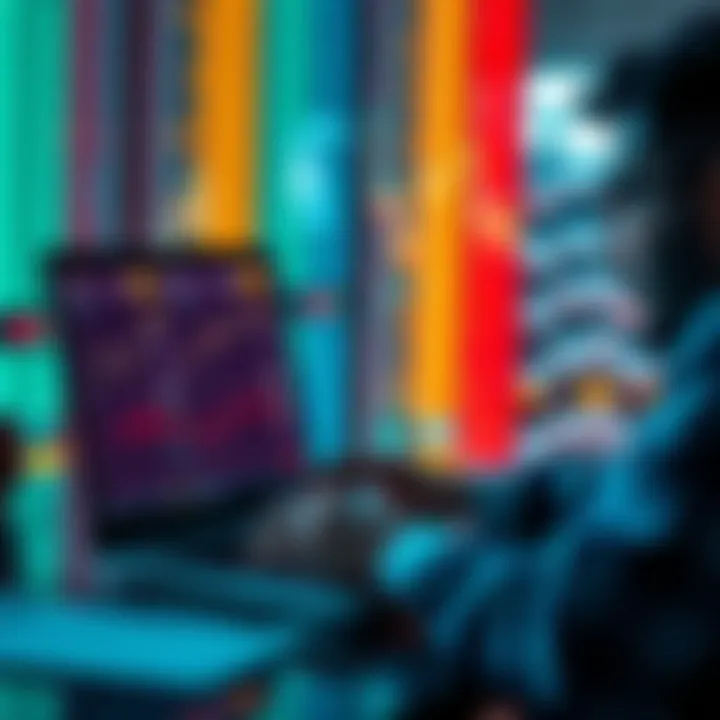 A person analyzing stock market graphs and charts on a laptop, considering share management options.
