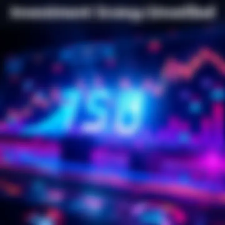 Visual representation of the 75,GG investment strategy with dynamic charts and market trends