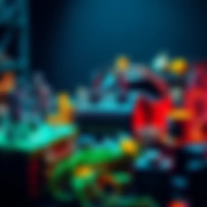 A visual representation of a diverse portfolio and investment strategies, showcasing growth and community engagement.