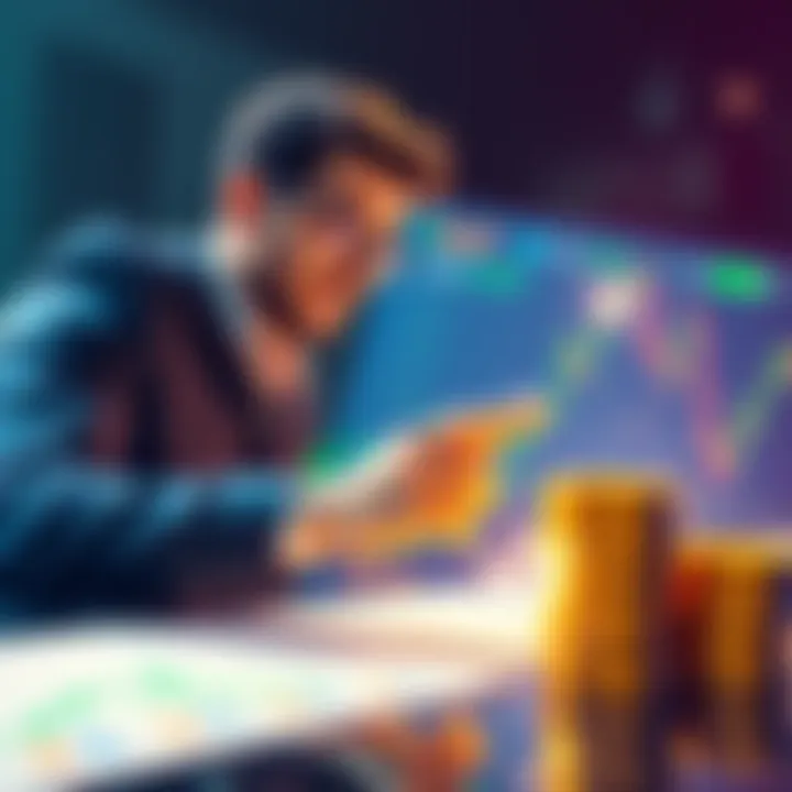 A confident investor risks $10,000 on Ethereum using 500x leverage, depicting excitement and anticipation in cryptocurrency trading.