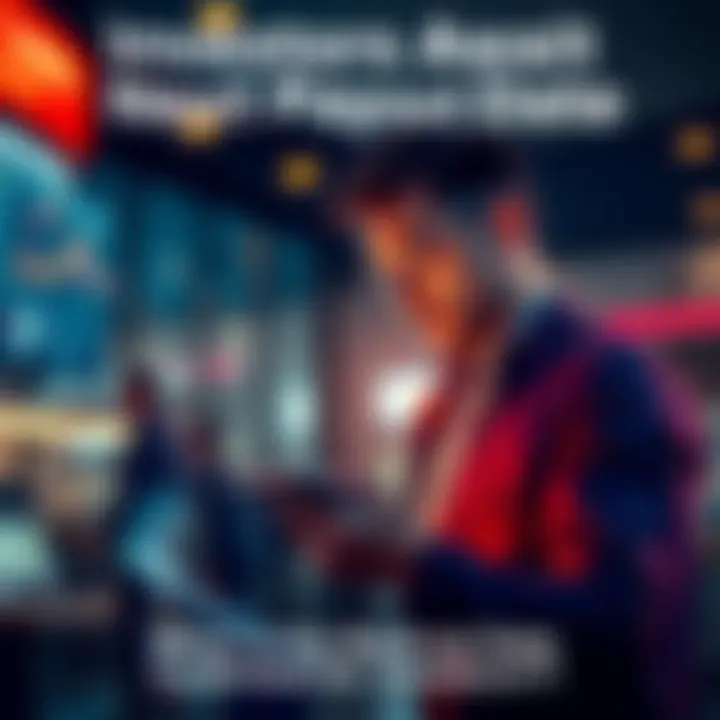 A thoughtful investor checking financial news on a tablet