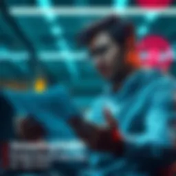 An investor looking concerned while checking a financial report showing a steep decline in PI token value